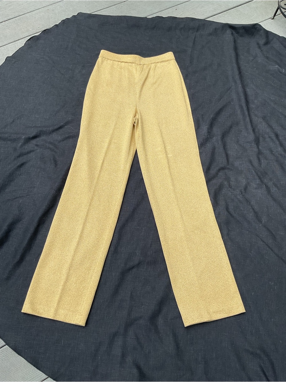 Vintage St. John Evening By Marie Gray Gold Metallic